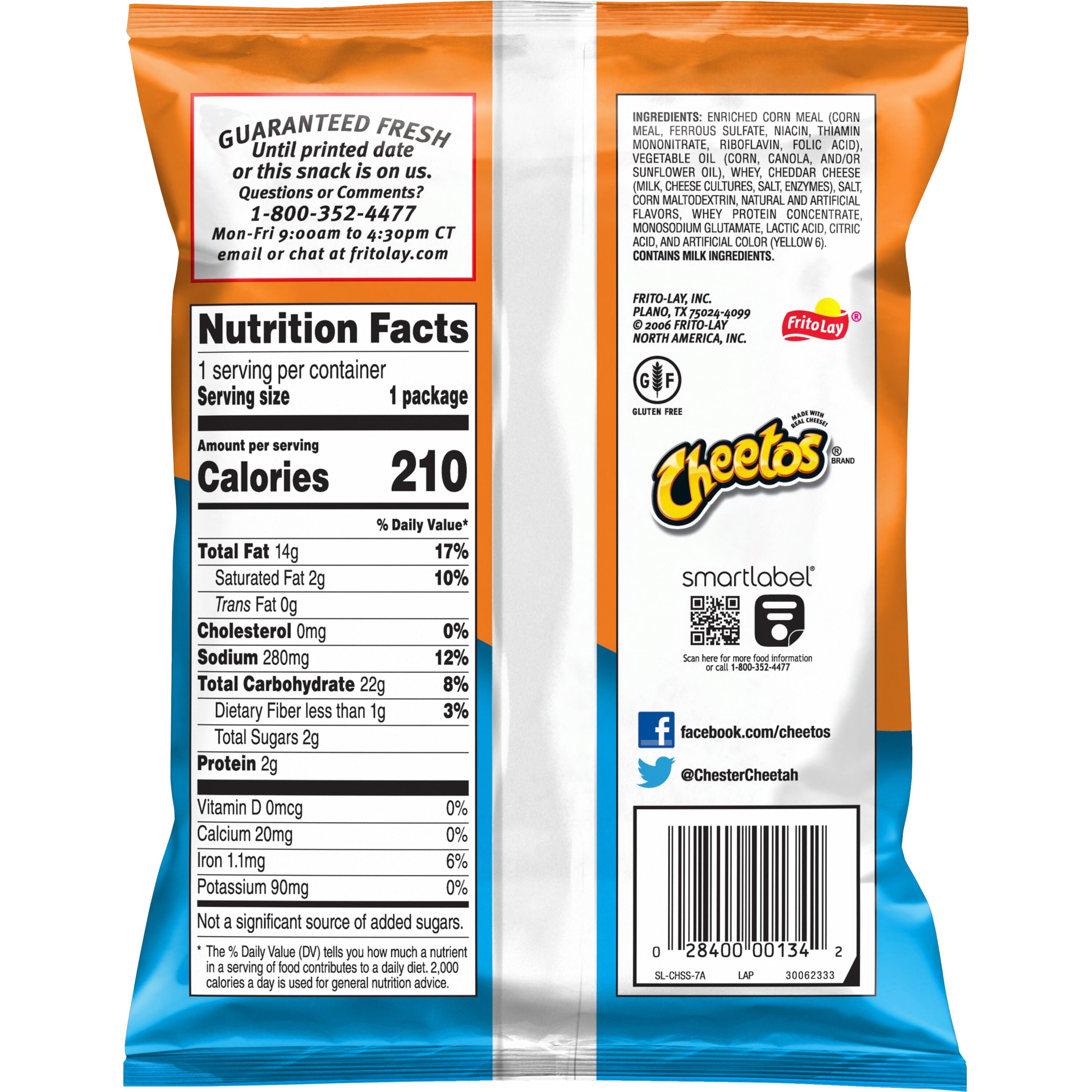 Cheetos Cheddar Puffs 1.375 Oz (24 Count Box)