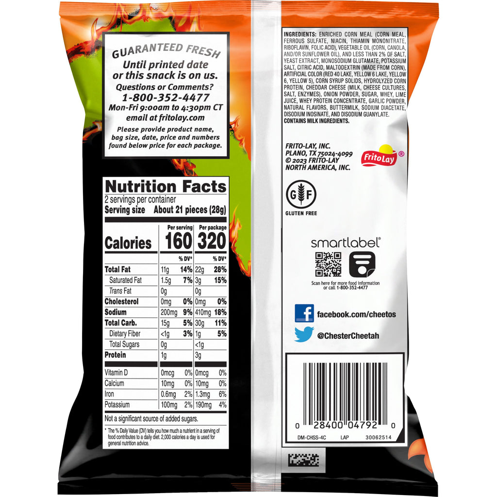 Cheetos Flamin Hot Limon 2 Oz (24 Count Box)