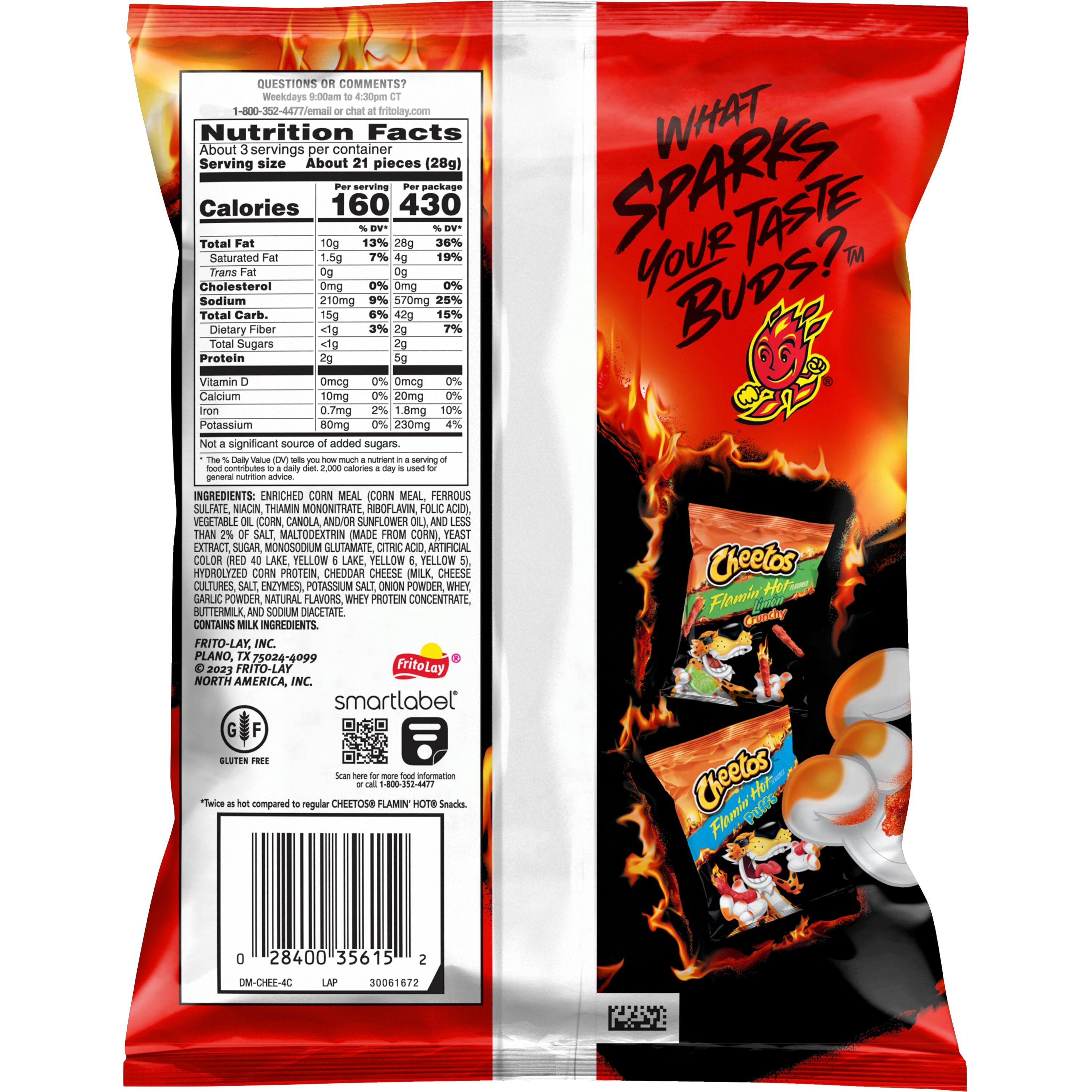 Cheetos Xxtra Flamin Hot XVL 2.75 Oz (32 Count Box)