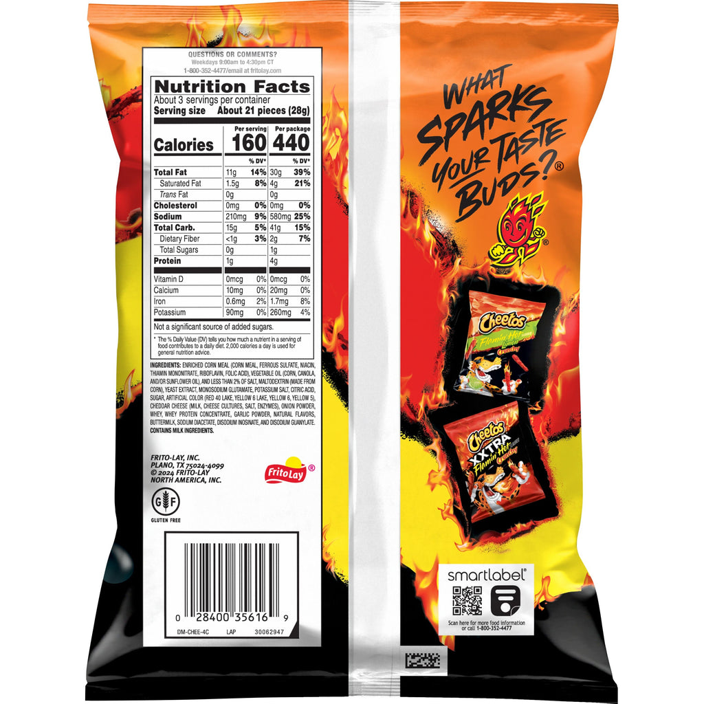 Cheetos Flamin Hot XVL 2.75 Oz (32 Count Box)