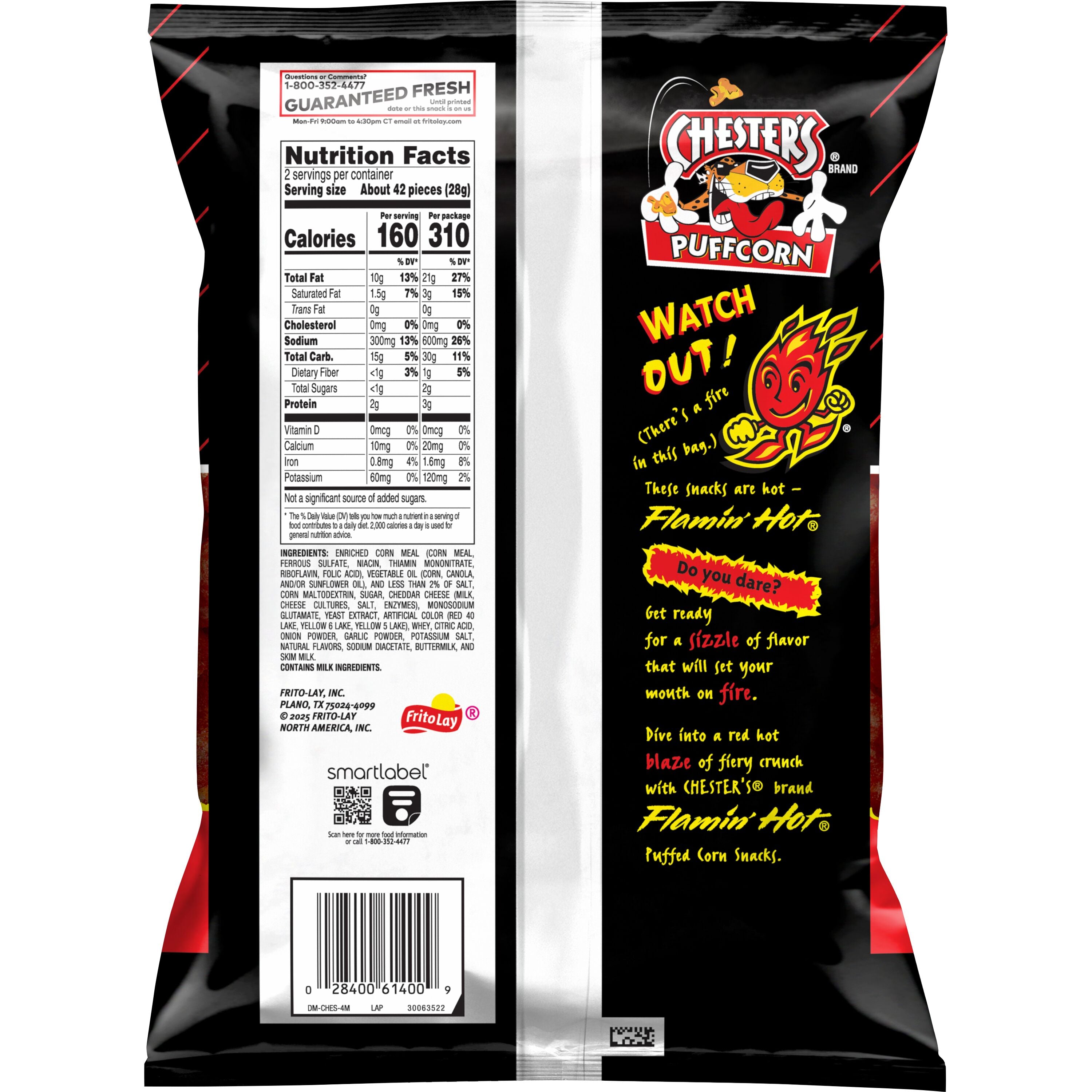 Chesters Puffcorn Flamin Hot XVL 2 Oz (20 Count Box)