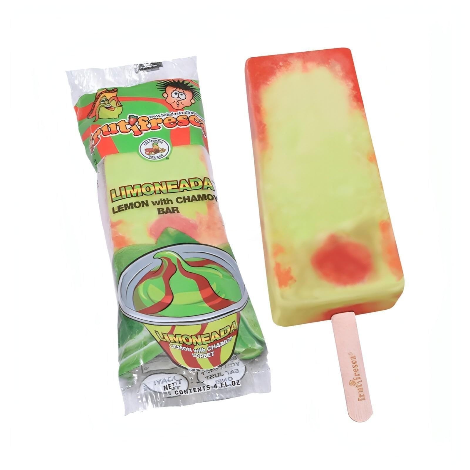 Limoneada Chamoy/Lime Natural Ice Cream Fruit Bar (12 Count)