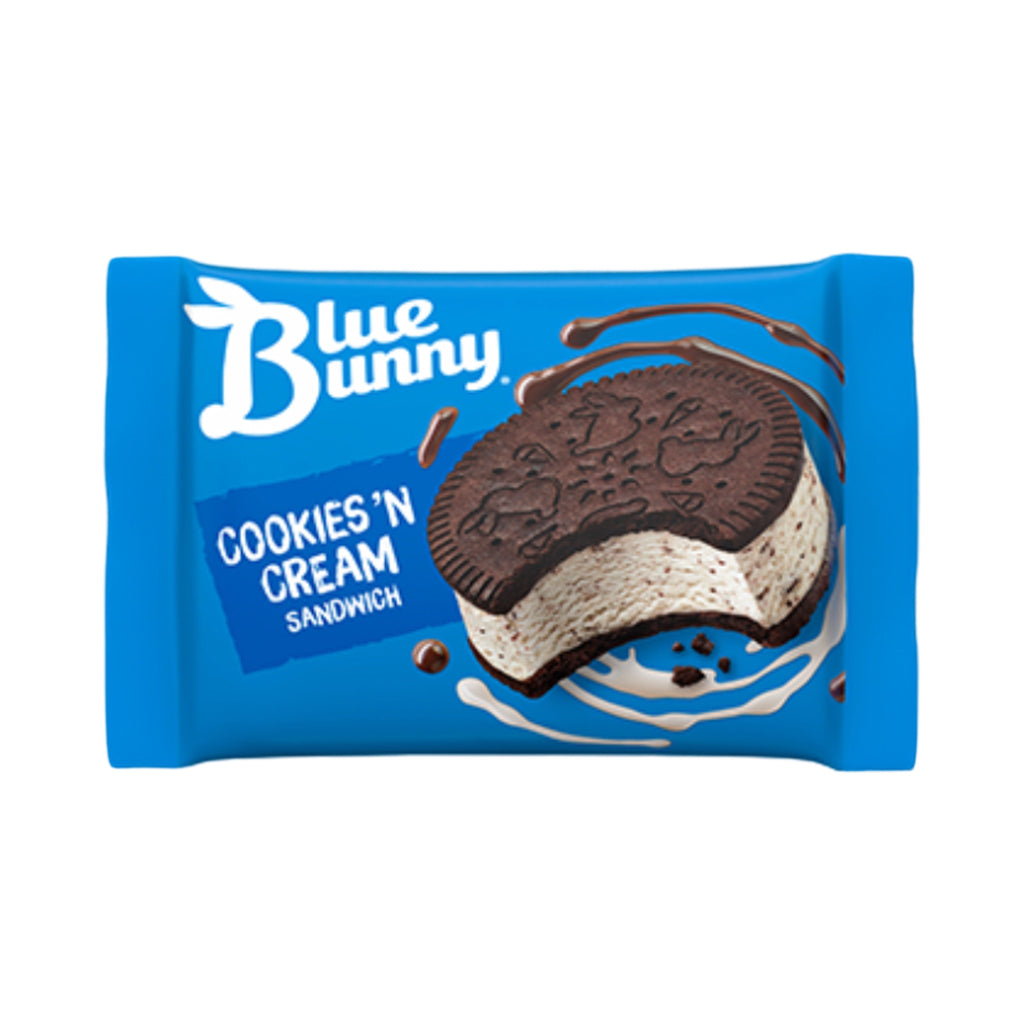 Blue Bunny Cookies & Cream Ice Cream Sandwich (12 or 24 Count)