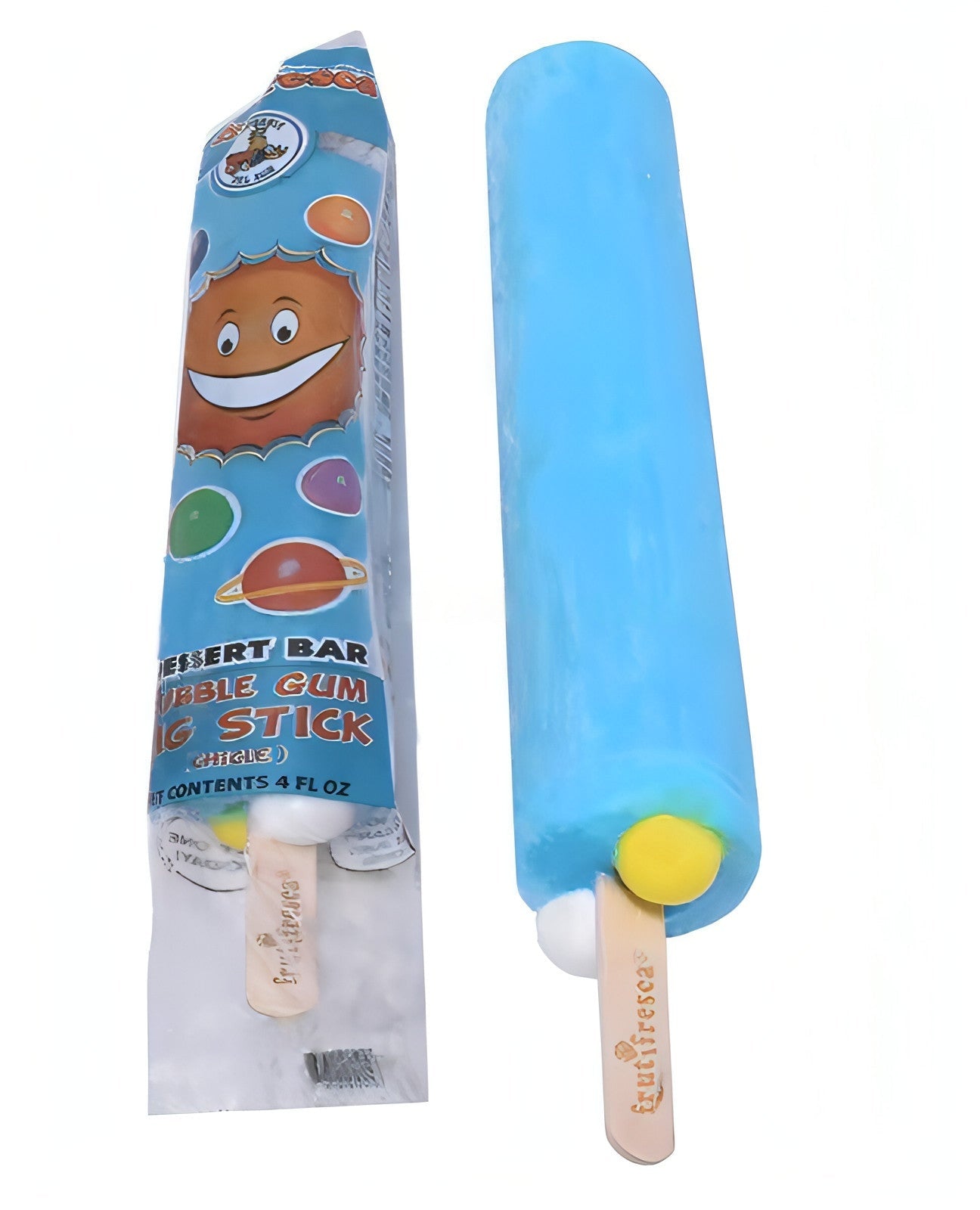 Fruiti-Fresca Bubble Gum-Rice Ice Cream Big Sticks (12 Count)