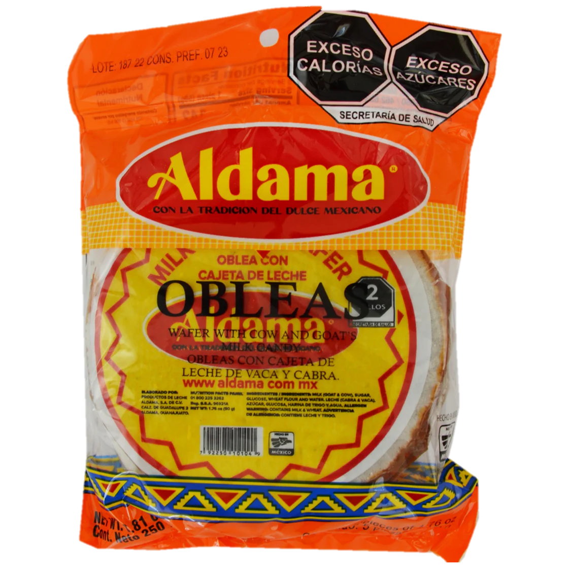 Aldama Obleas Cajeta Medium (5 Count)