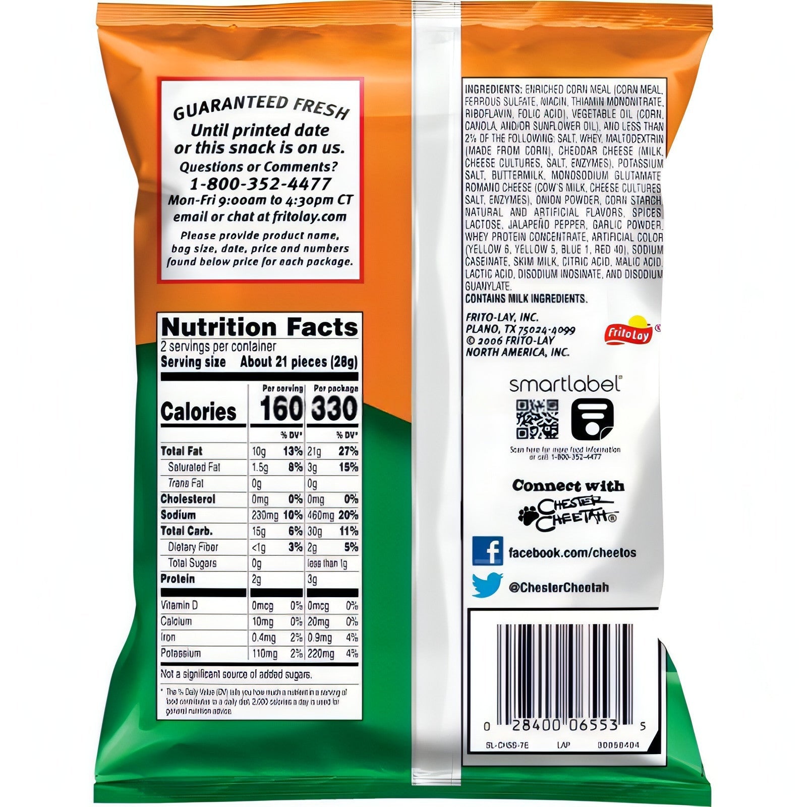 Cheetos Cheddar Jalapeno 2 Oz (24 Count Box)
