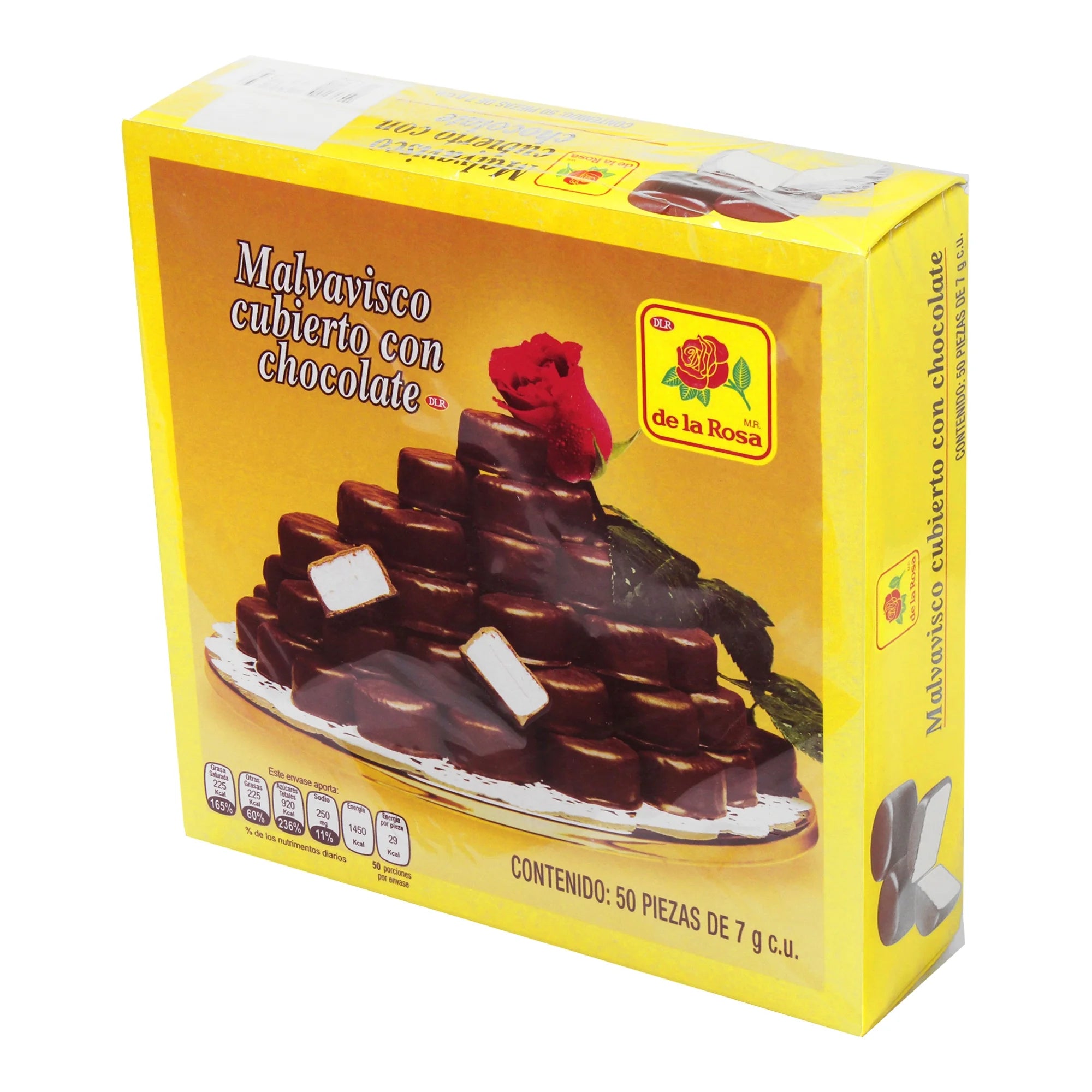 De La Rosa Chocolate Coated Marshmallow (50 Count)