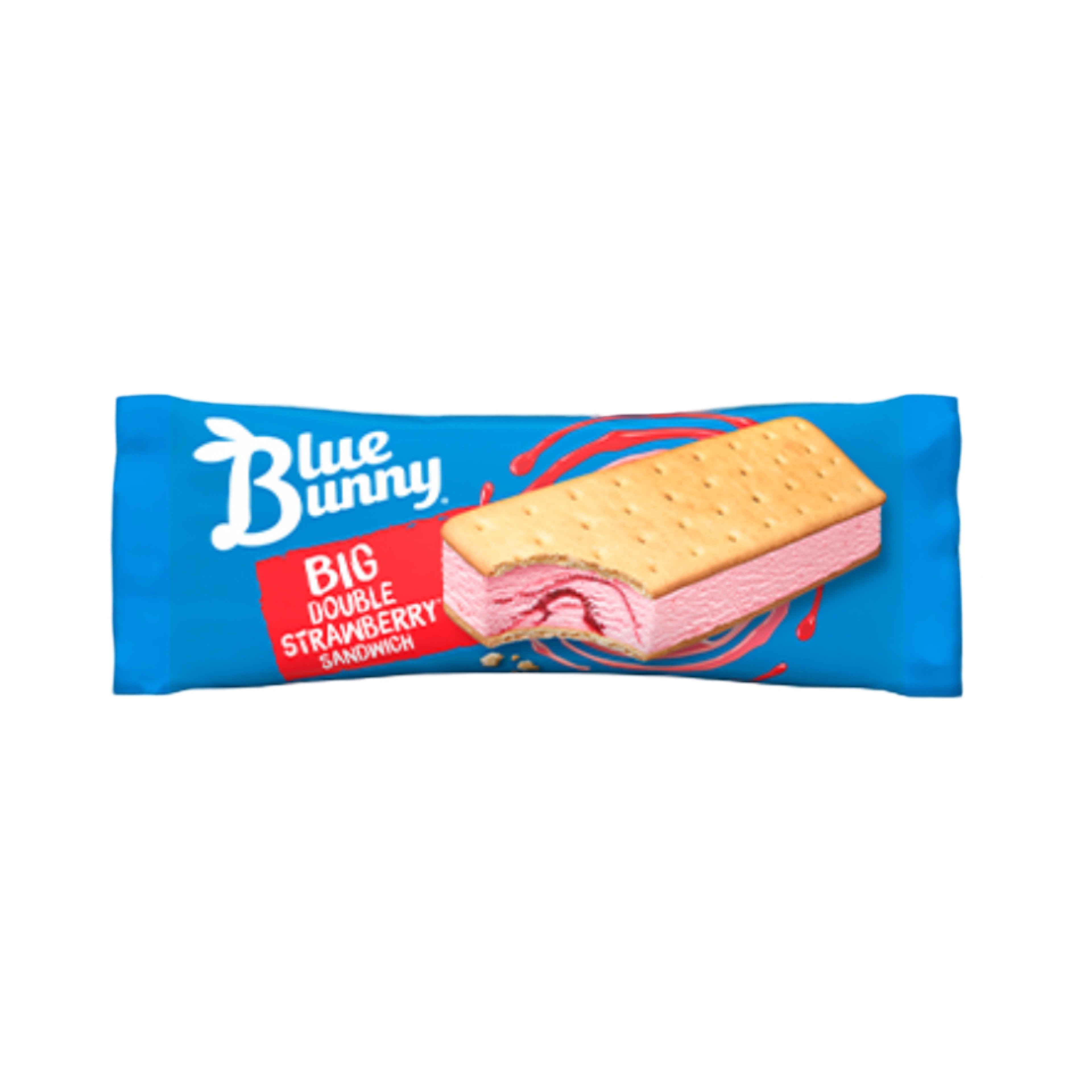 Blue Bunny Big Double Strawberry Ice Cream Sandwich (12 Or 24 Count)