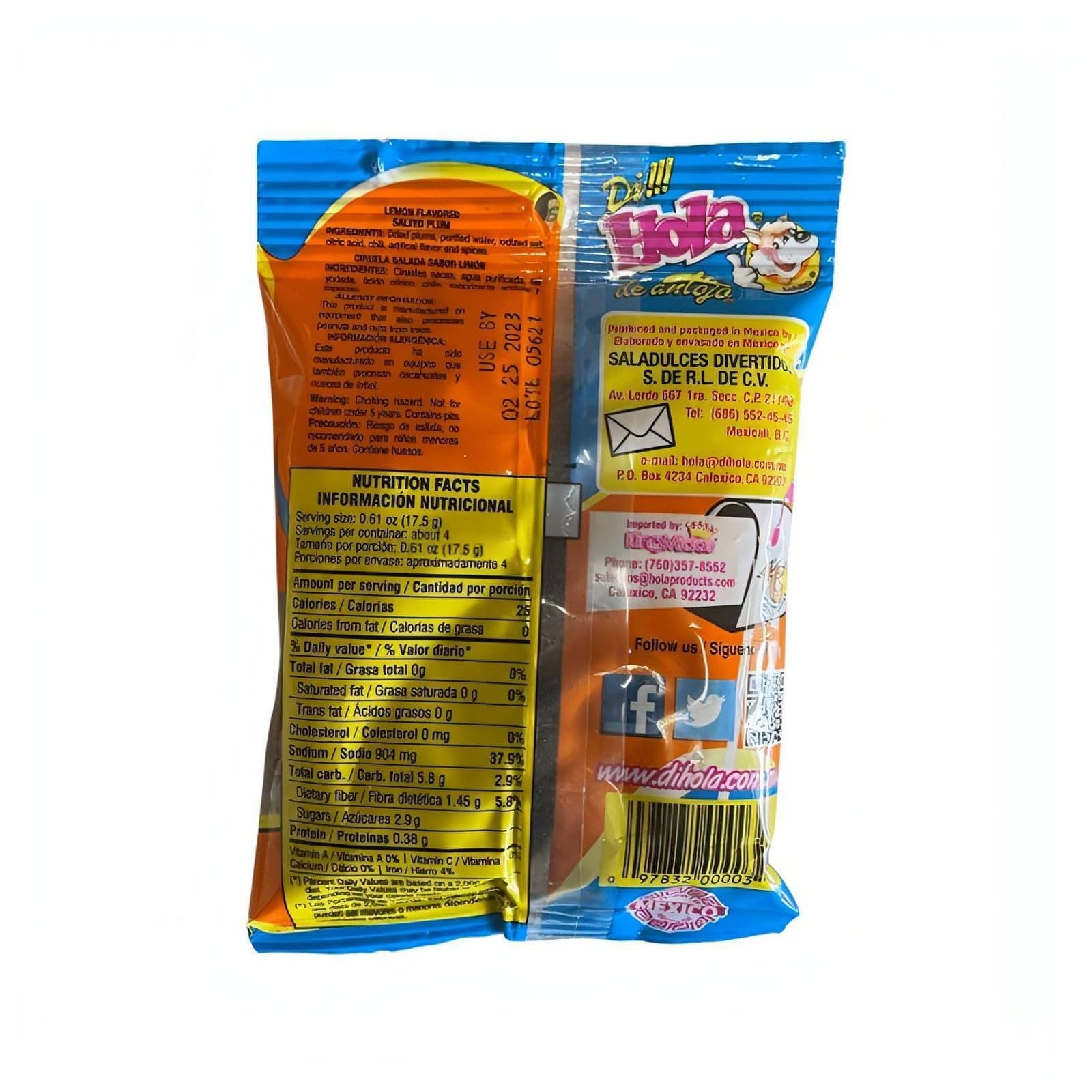Hola Lemon Flavored Saladitos (12 Count)