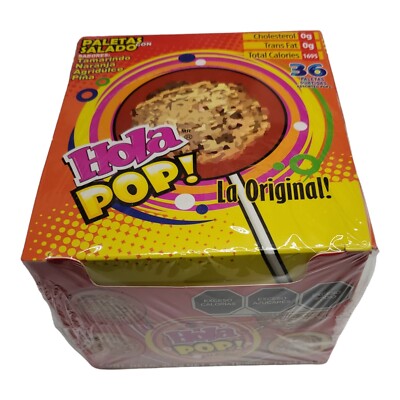 Hola Pop Saladito Hard Candy Lollipop (36 Count)