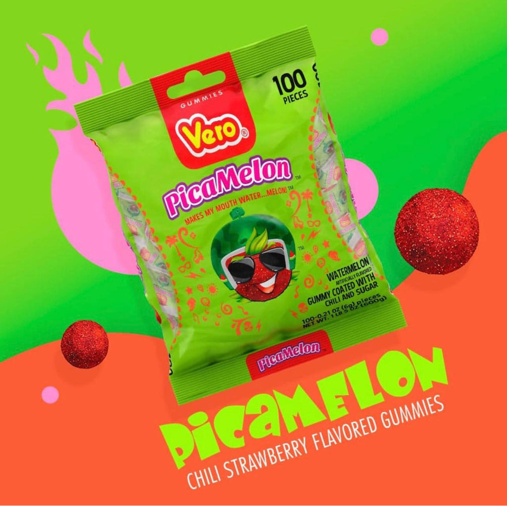 Vero Pica Gomas Sandia Mexican Gummy Candy (100 Count)