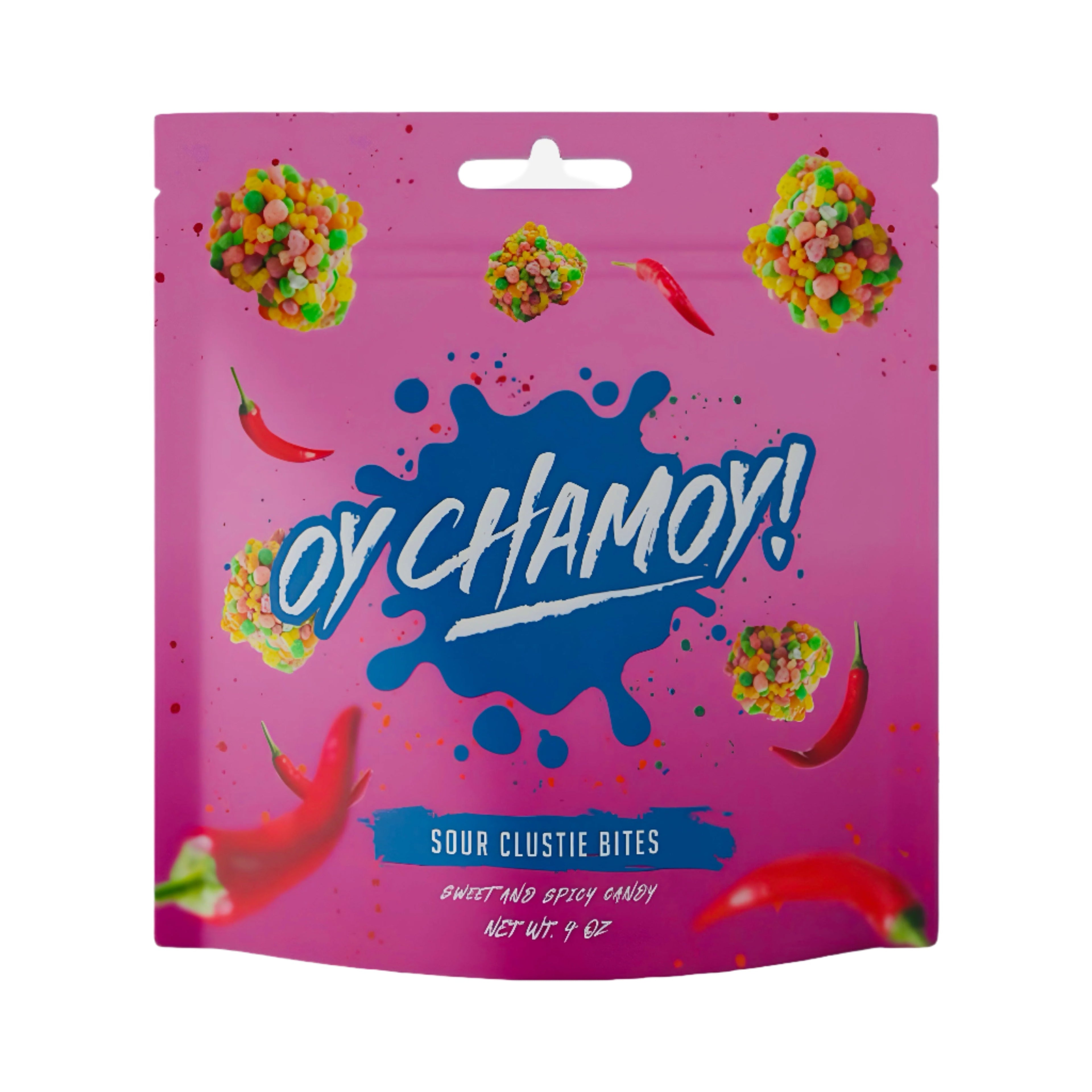 Oy Chamoy! Chamoy Covered Sour Clustie Bites 4 Oz.