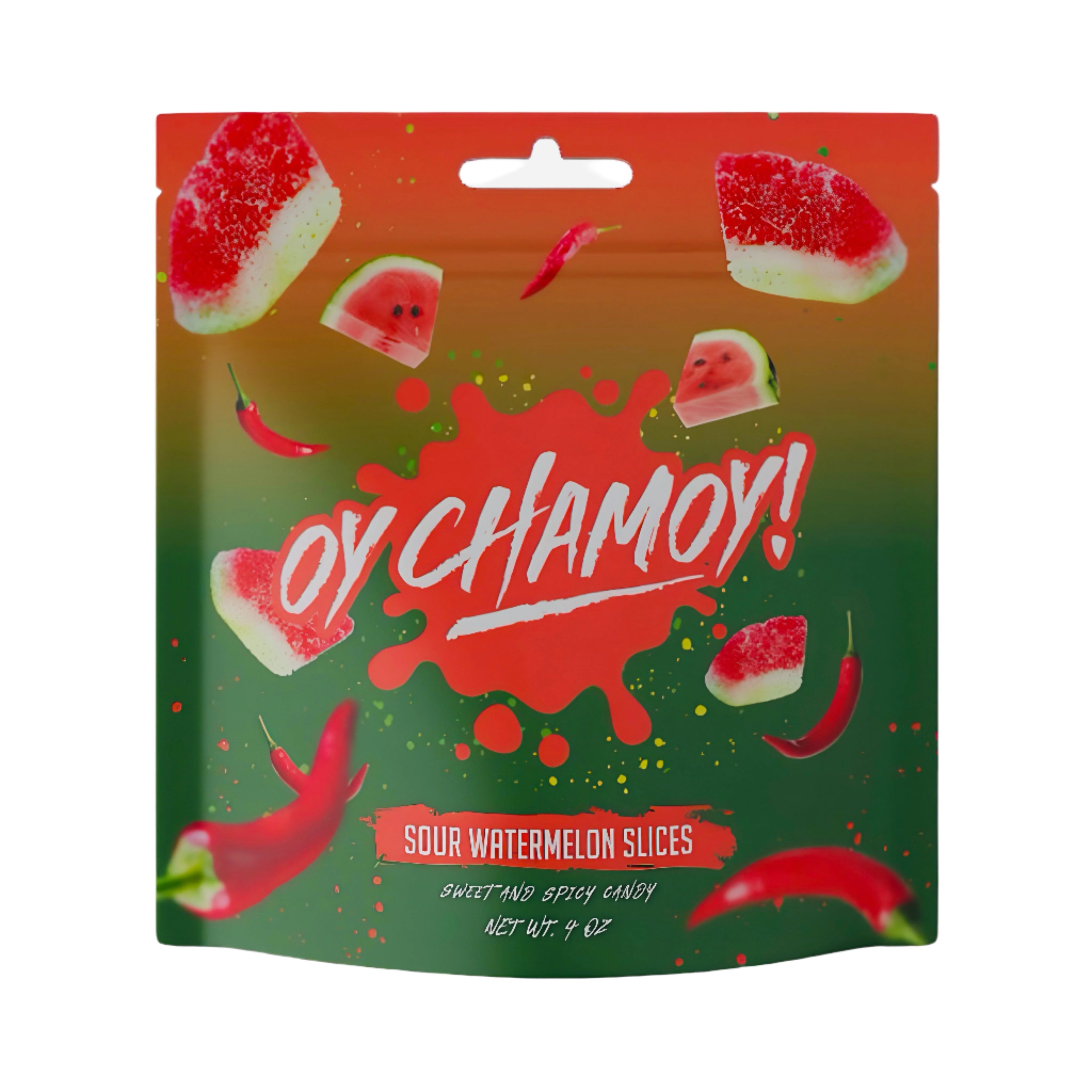 Oy Chamoy! Chamoy Sour Watermelon Slices 4 Oz.