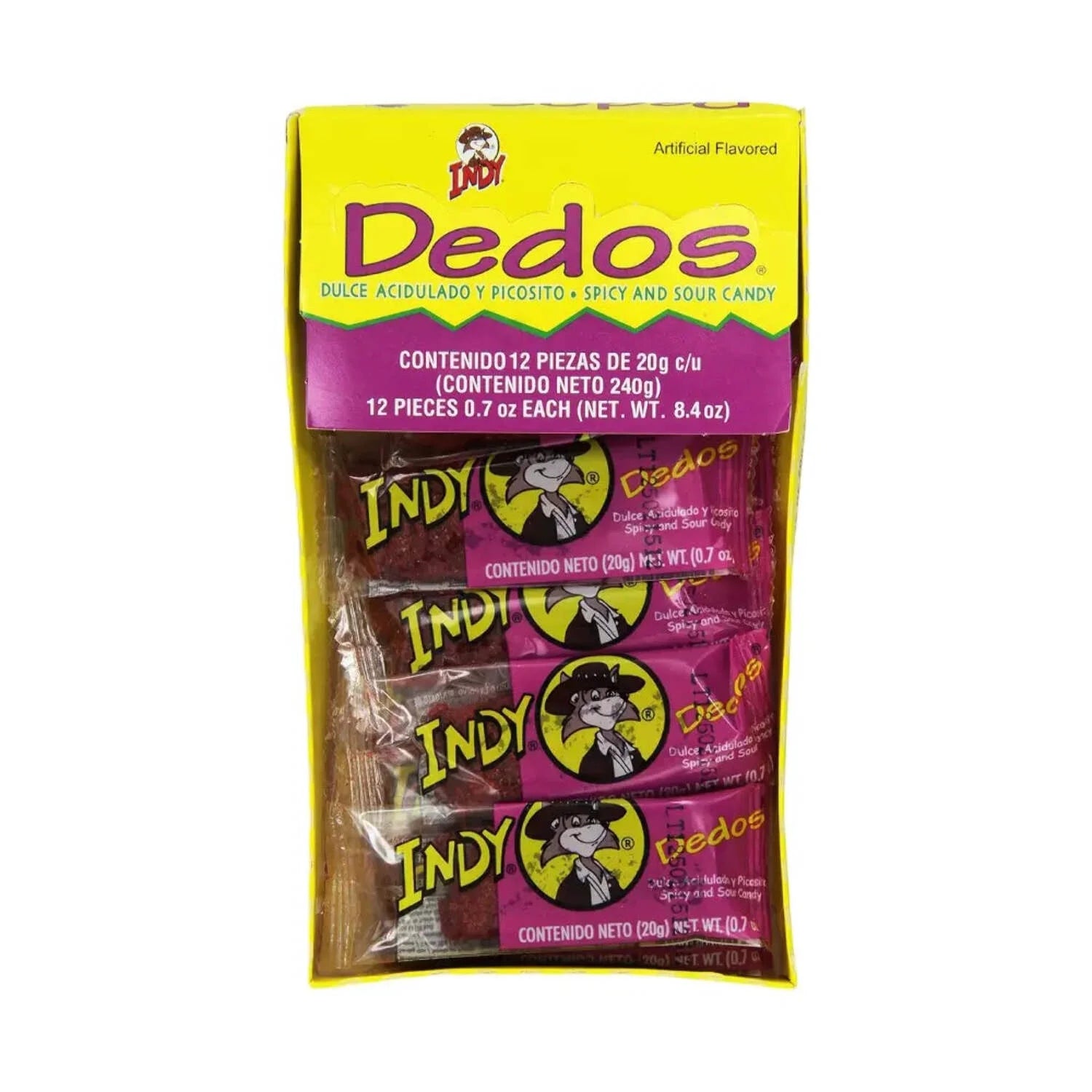 Indy Dedos Spicy and Sour Candy (12 Count)