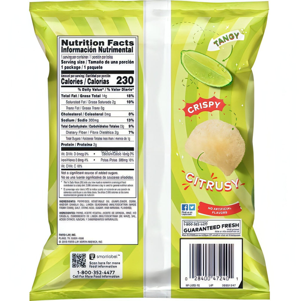 Lays Limon 1.5 Oz (24 Count Box)