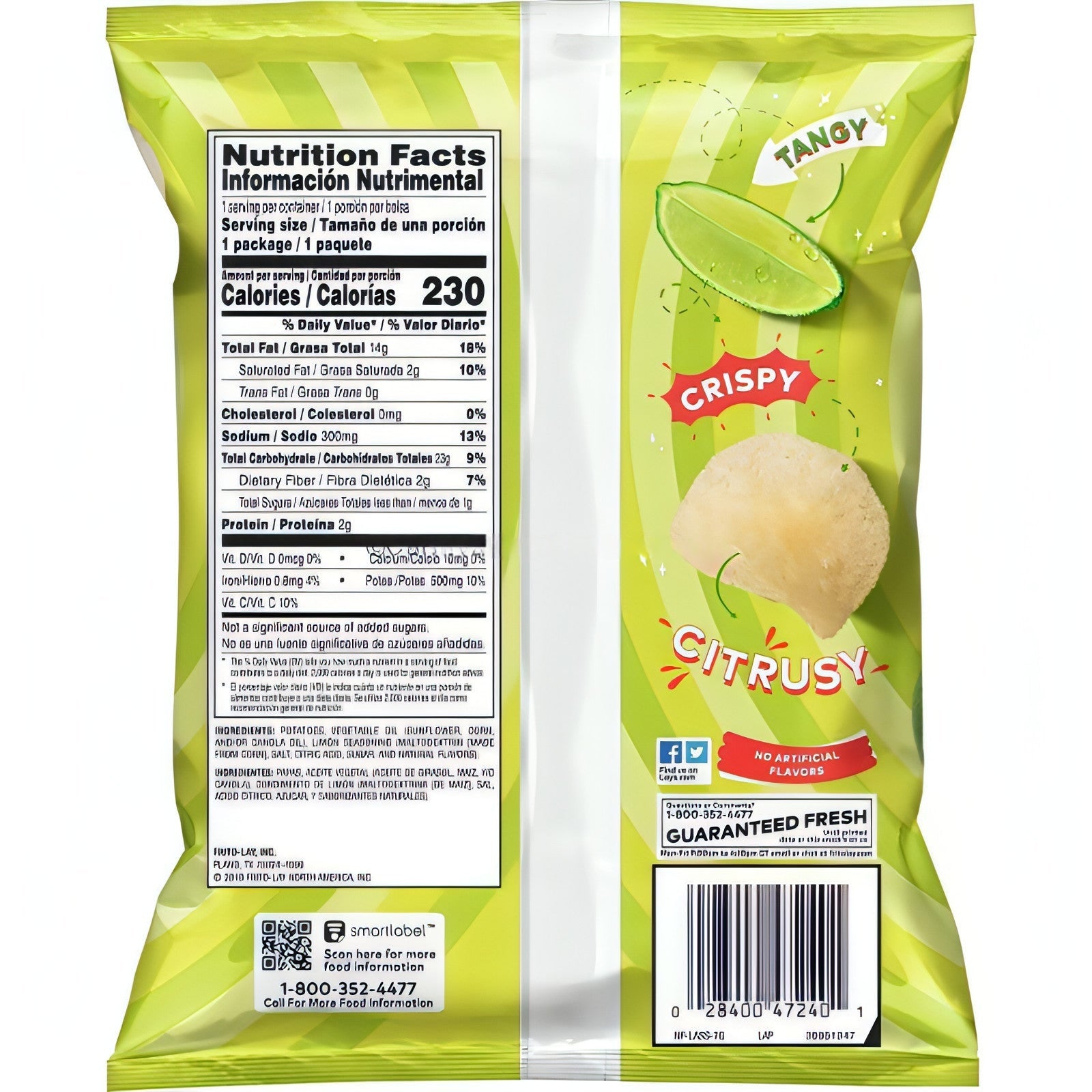 Lays Limon 1.5 Oz (24 Count Box)