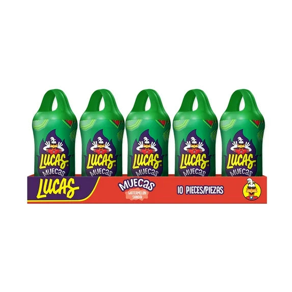 Lucas Muecas Watermelon Mexican Candy Lollipop (10 Count)