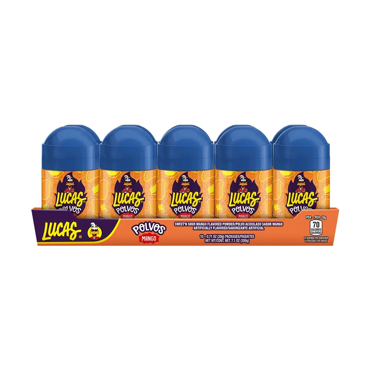 Lucas Polvos Mango Mexican Powder Candy (10 Count)