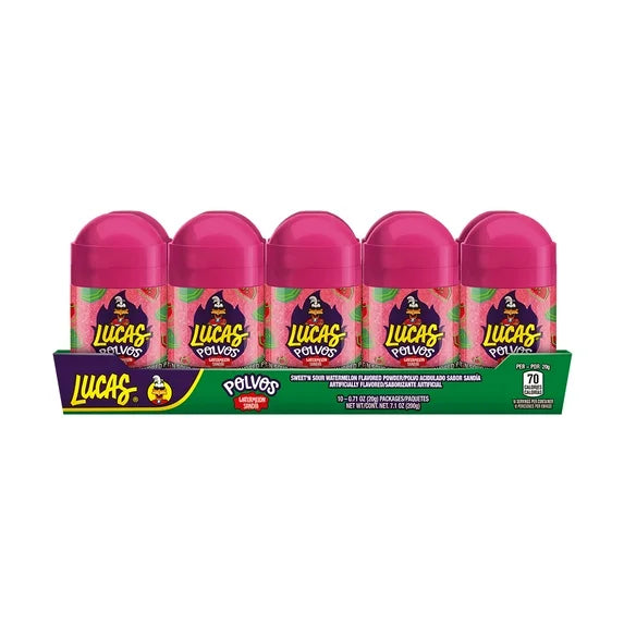 Lucas Polvos Sandia Mexican Powder Candy (10 Count)