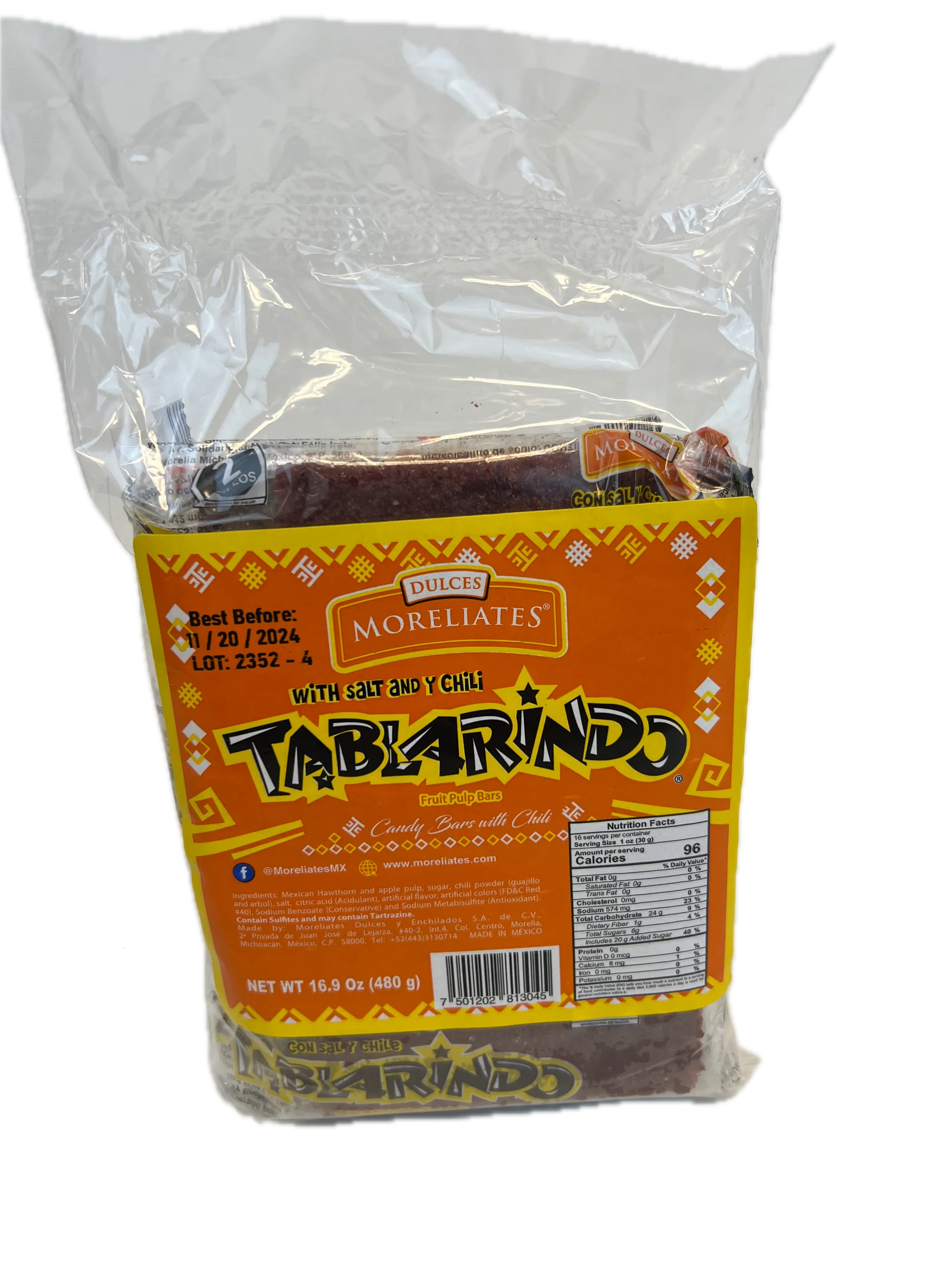 Moreliates Tablarindo Fruit Pulp Bars (25 Count)