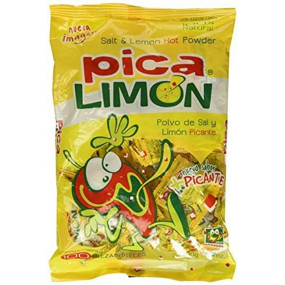 Pica Limon Salt & Limon Spicy Powder (100 Count)