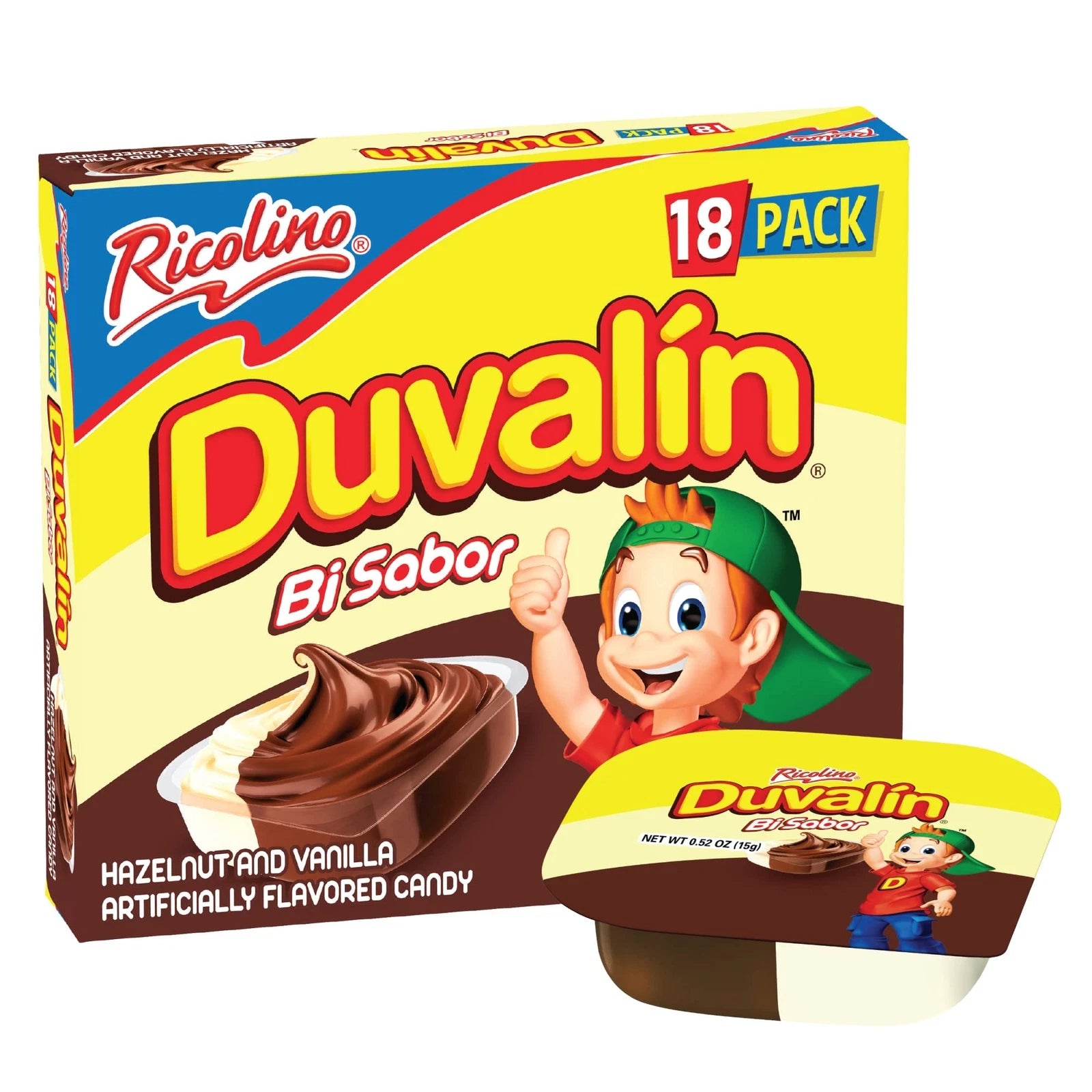 Ricolino Duvalin Hazelnut-Vanilla (18 Count)