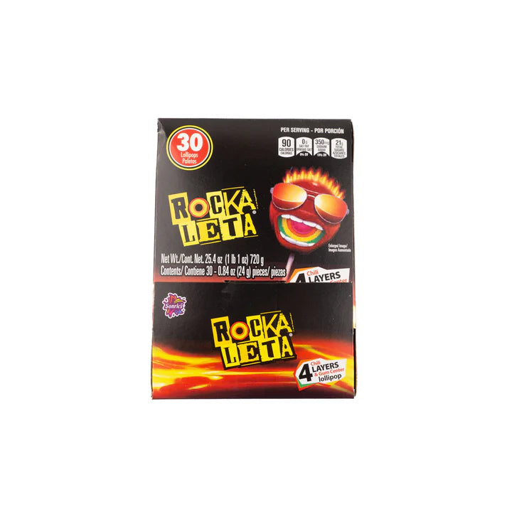 Sonrics Rockaleta Display Tamarindo Lollipop (30 Count)