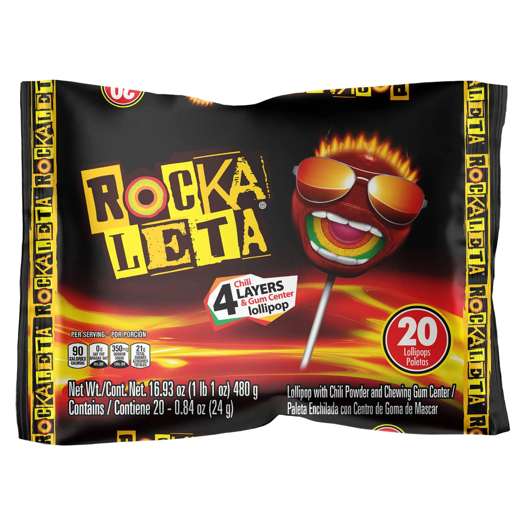 Sonrics Rockaleta Tamarindo Lollipop (20 Count)