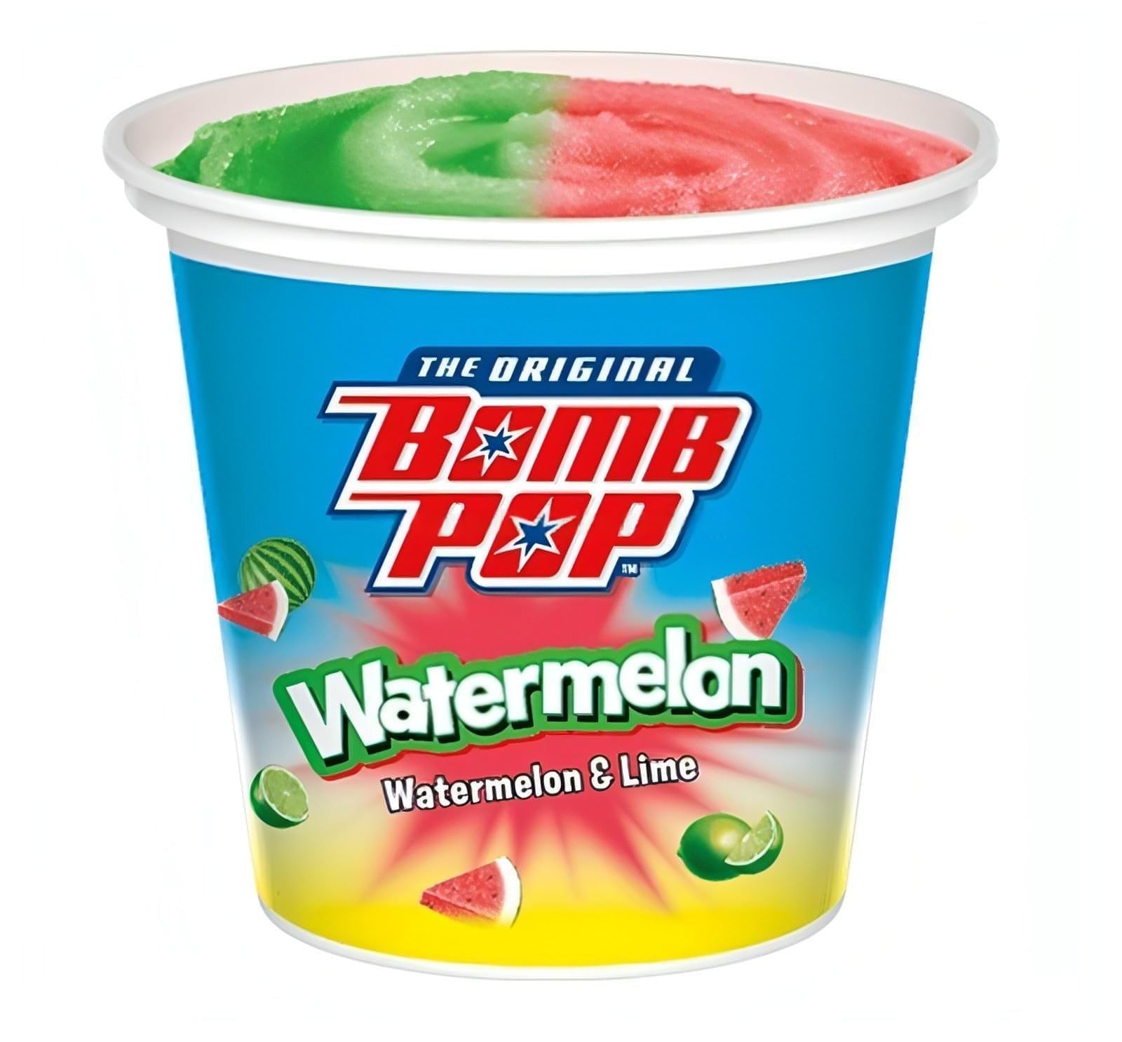 Bomb Pop Watermelon Ice Cream Cup (12 Count)