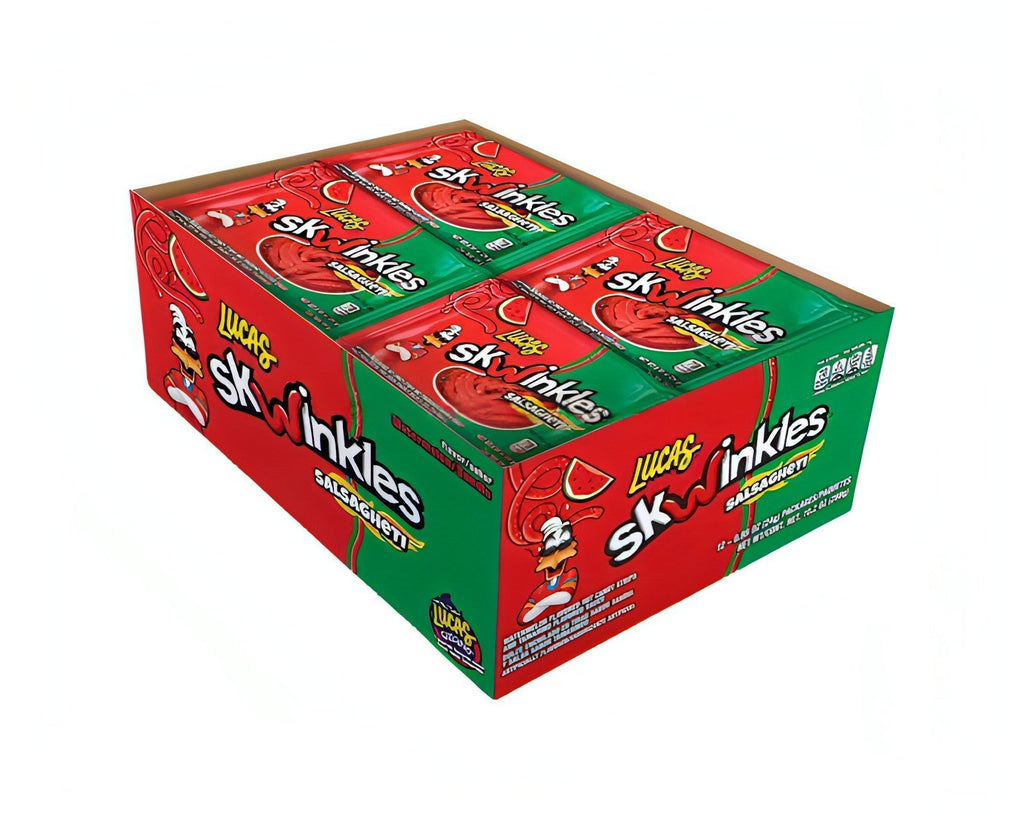 Lucas Salsaghetti Watermelon Flavored Straw Candy (12 Count)