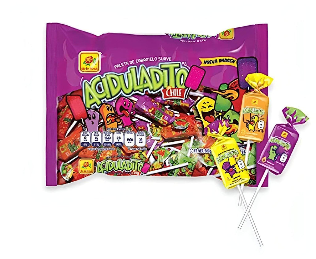 De La Rosa Aciduladito Lollipop (50 Count)