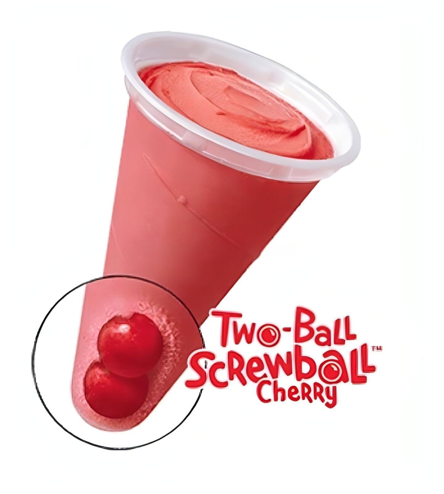 Blue Bunny Two-Ball Screwball Cherry Ice Cream Cup (12 or 24 Count)