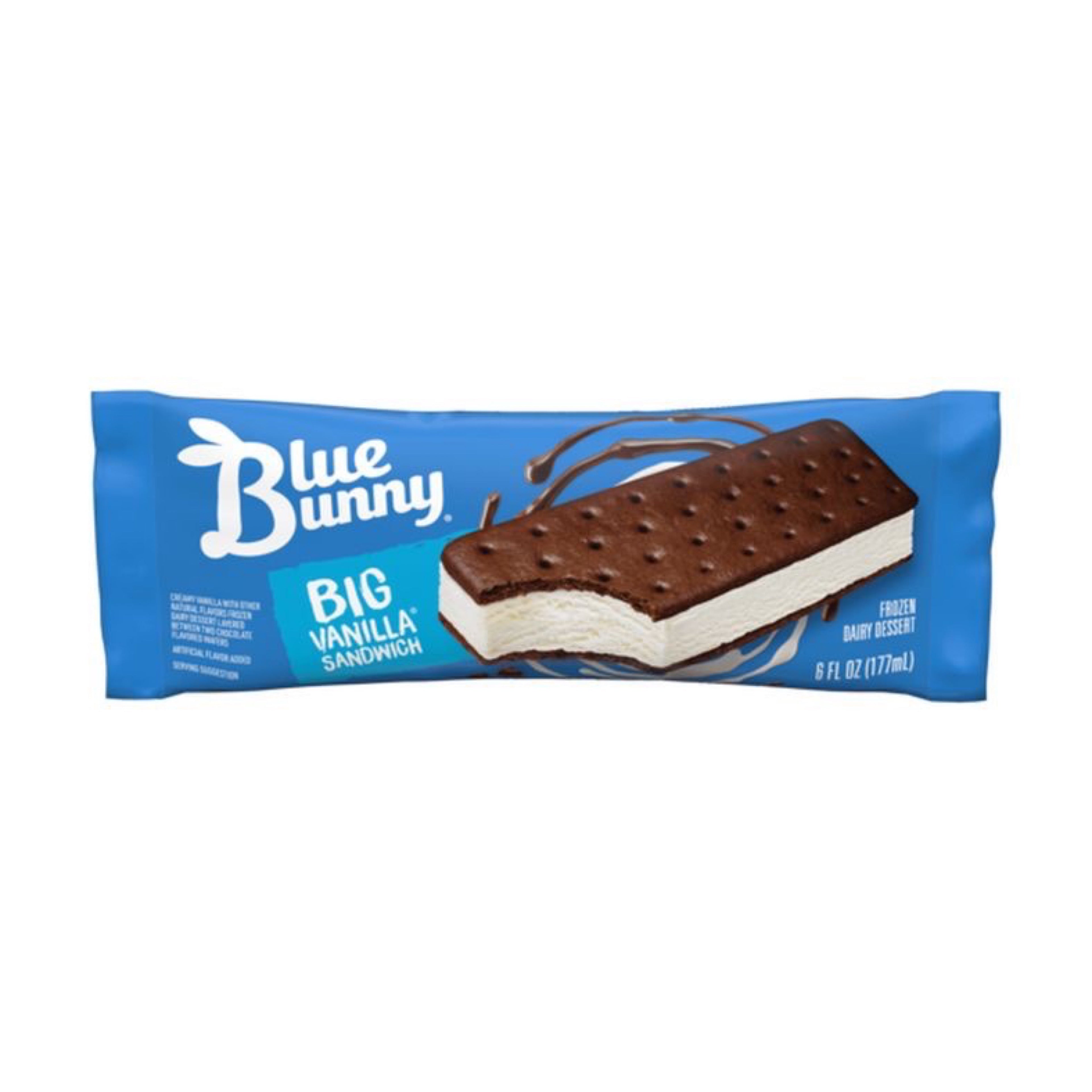 Blue Bunny Big Vanilla Ice Cream Sandwich (12 Or 24 Count)