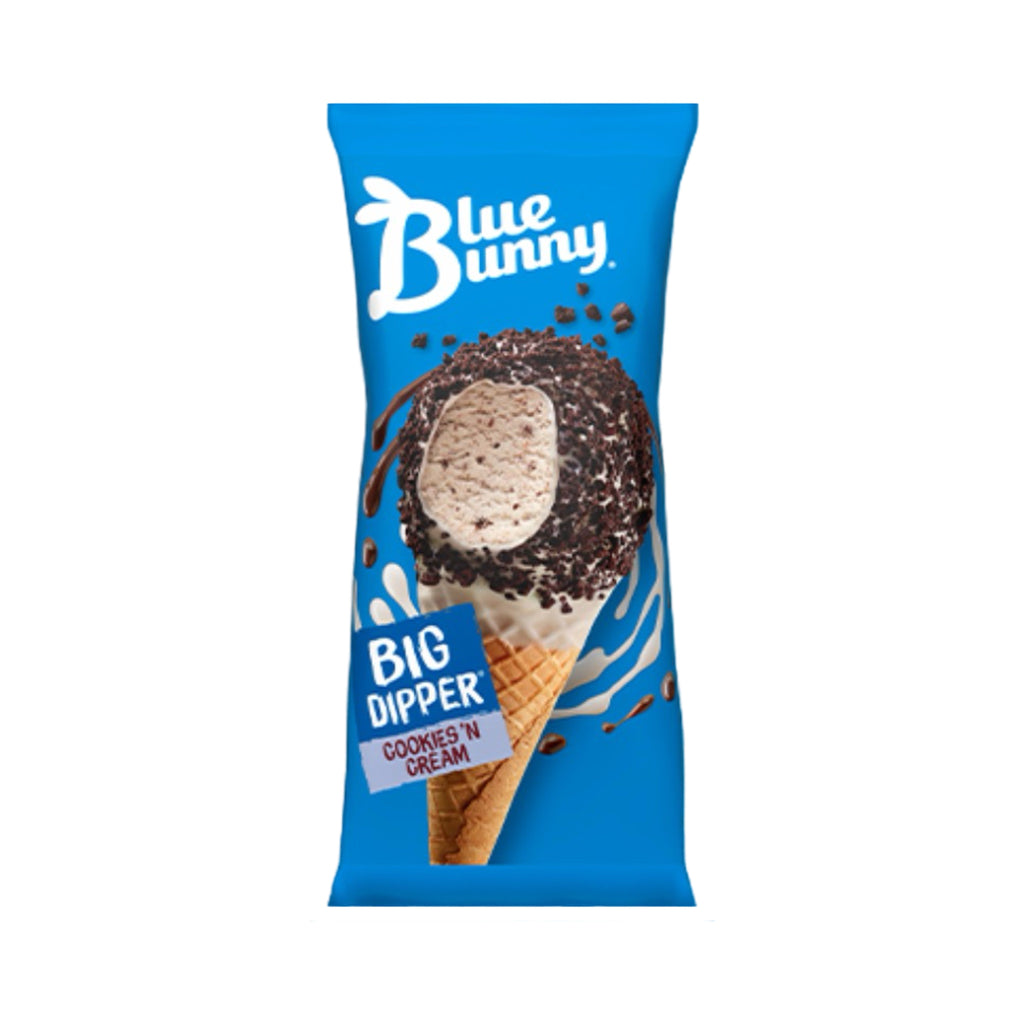Blue Bunny Big Dipper Cookies & Cream Ice Cream Cone (12 Or 24 Count)