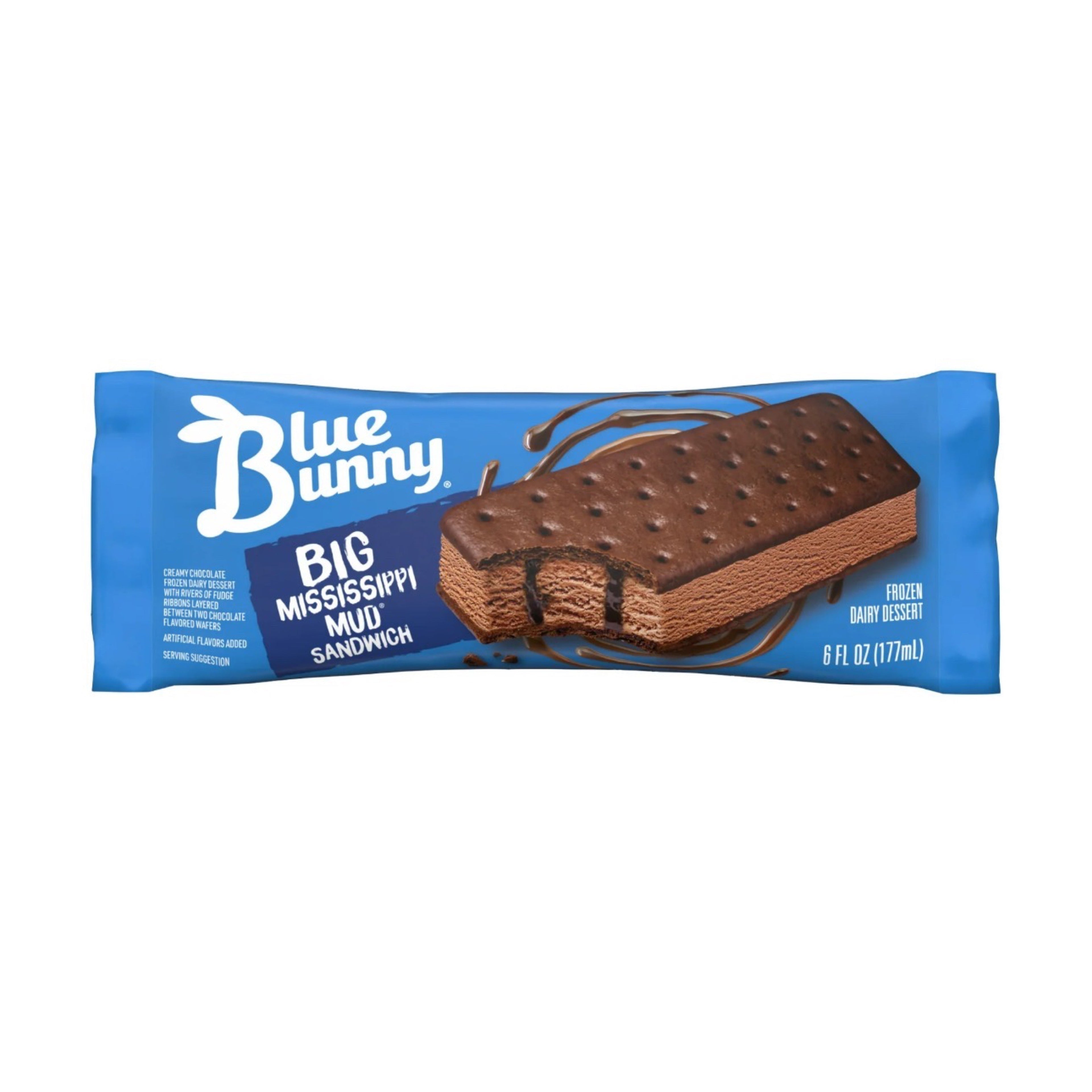 Blue Bunny Big Mississippi Ice Cream Sandwich (12 Or 24 Count)