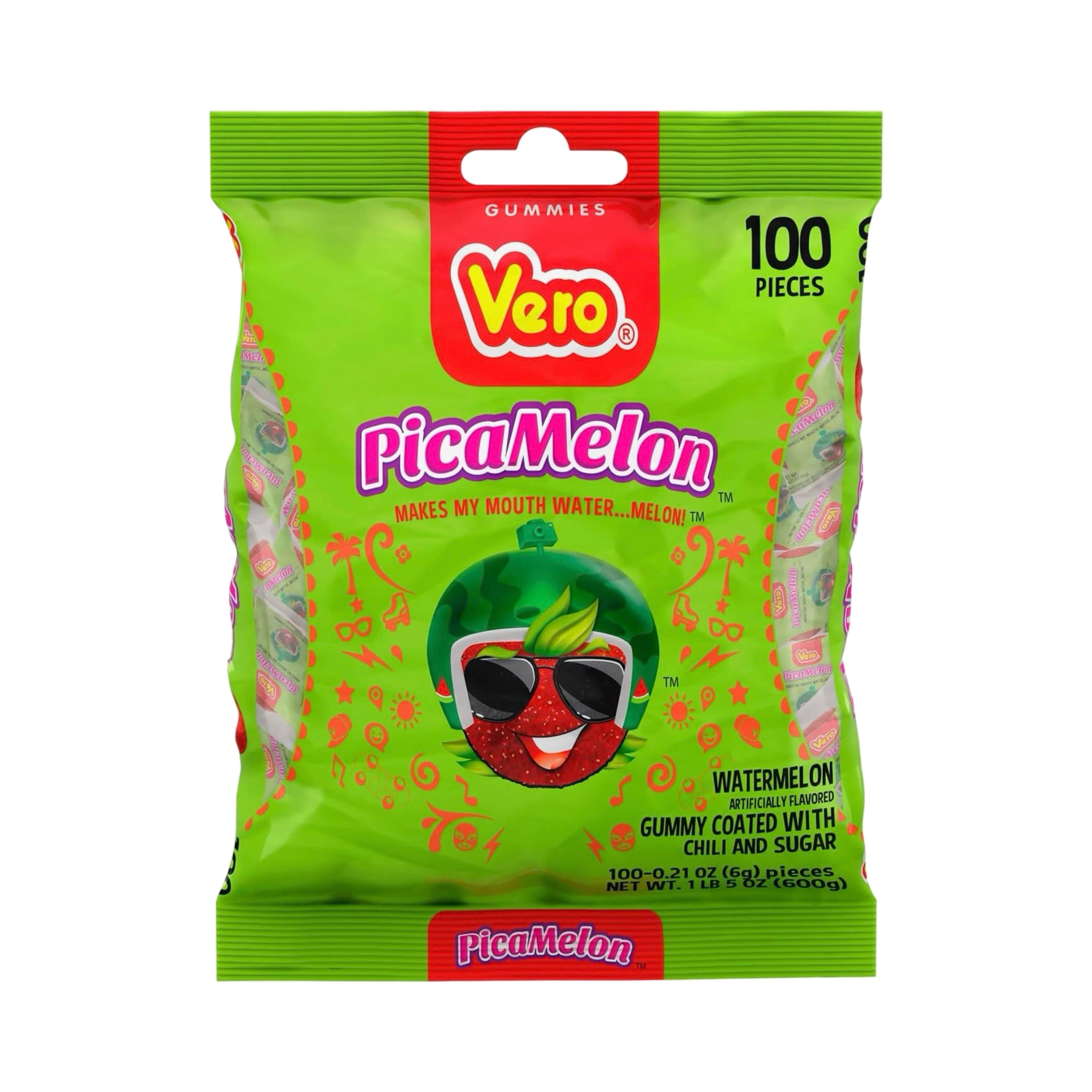 Vero Pica Gomas Sandia Mexican Gummy Candy (100 Count)